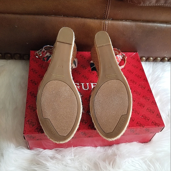 Guess Multi-Colored Floral Open-Toe Wedge - Picture 5 of 8